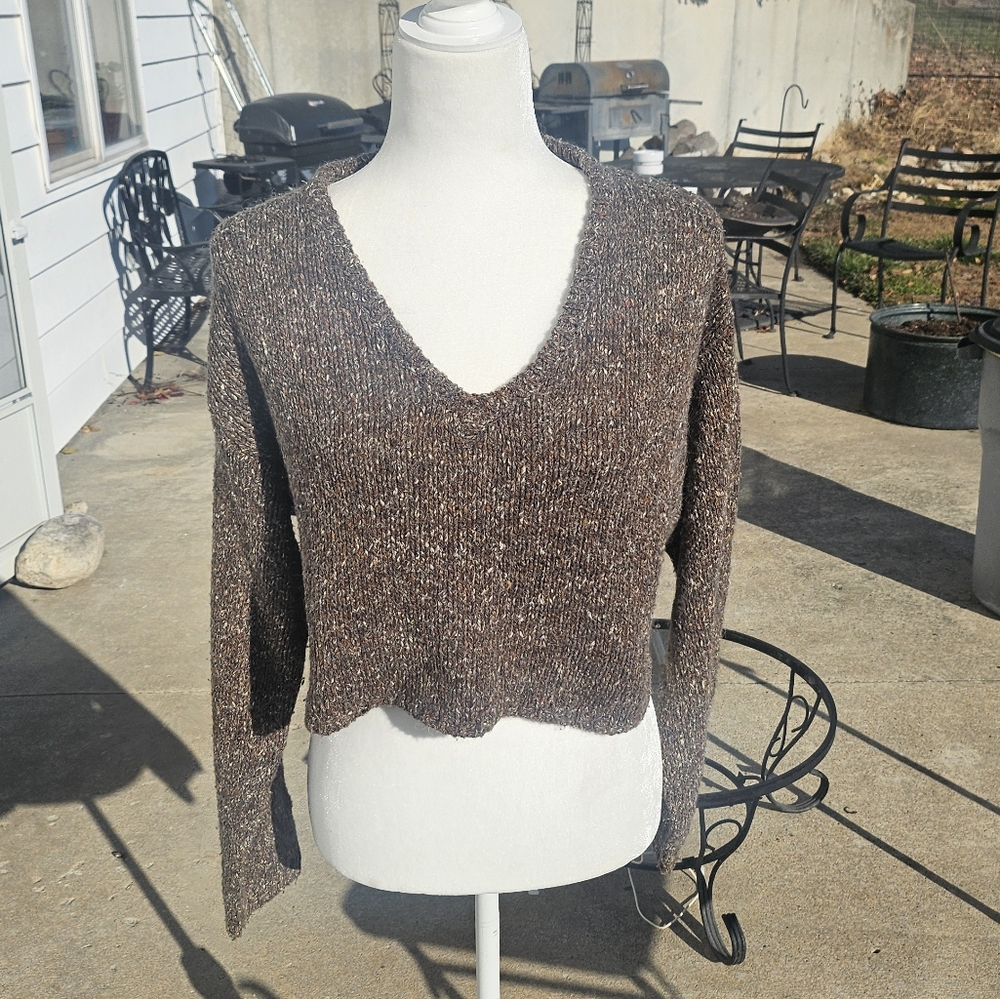 Womens Reference Point crop sweater